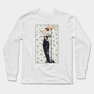 Costumes Parisiens Grande Fashion Illustration by George Barbier Long Sleeve T-Shirt